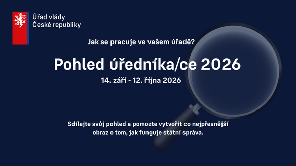 Průzkum Pohled úředníkace 2026_banner