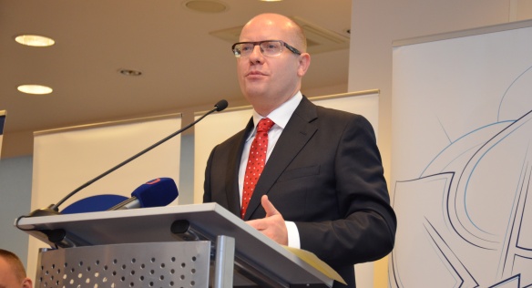 Předseda vlády Bohuslav Sobotka na odborné konferenci Zdravotnictví 2015, 27. listopadu 2014.