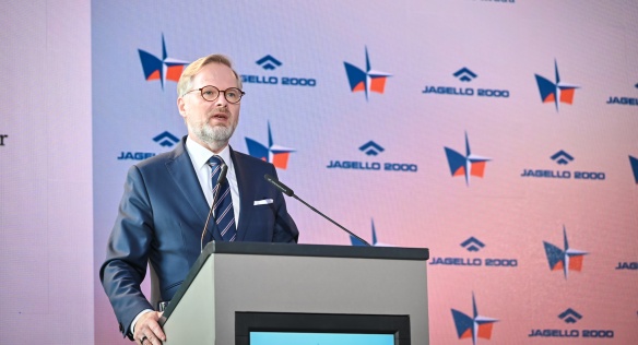 Premiér Fiala v projevu zdůraznil, že bezpečnost našeho státu záleží na každém z nás, 20. června 2023.