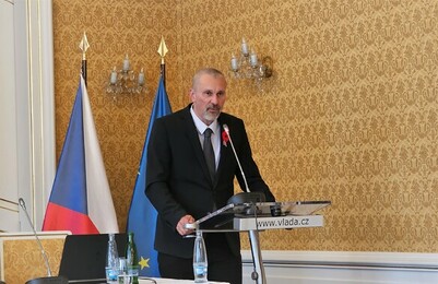 Ministr pro legislativu Michal Šalomoun na konferenci o kořenech ruského imperialismu v letech 1939/45–2023, 7. 11. 2023