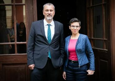 Ministr pro legislativu Michal Šalomoun a místopředsedkyně Sněmovny Olga Richterová, 13. 6. 2024