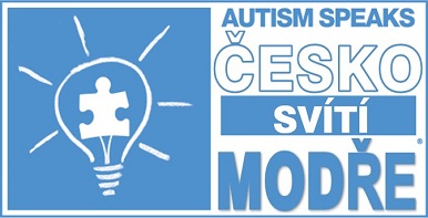 Česko svítí modře – logo