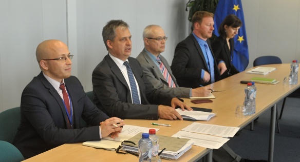 Minister Dienstbier visited the European Commission on 7 July 2014. Source: Permanent Representation of the Czech Republic to the EU, Brussels<br />