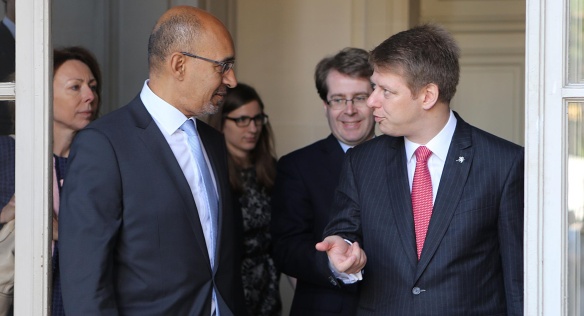 Tomáš Prouza se svým francouzským protějškem generálním tajemníkem pro EU, Philippem Léglise-Costou. (zdroj: Frédéric de La Mure/MAEDI)