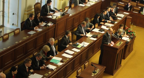 Jednání Poslanecké sněmovny Parlamentu ČR.