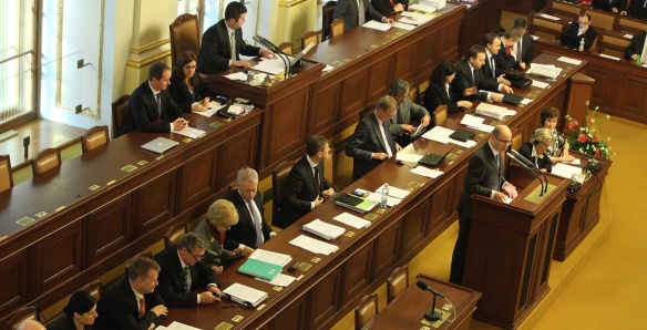 Jednání Poslanecké sněmovny Parlamentu ČR.