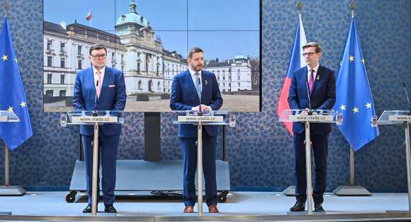 Tisková konference po jednání vlády, 16. března 2022.