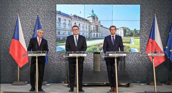 Tisková konference po jednání vlády, 19. října 2022.