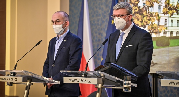 Tisková konference po mimořádném jednání vlády, 29. listopadu 2020.