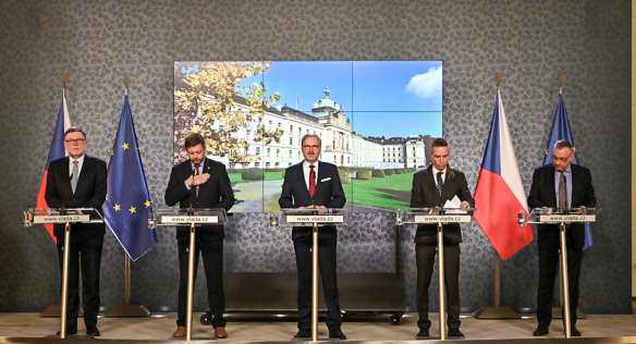 Tisková konference po jednání vlády, 26. září 2022.