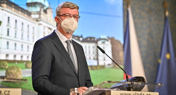 Tisková konference po jednání vlády, 6. prosince 2021.