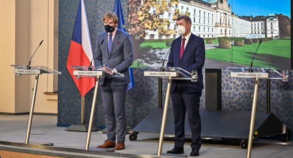 Tisková konference k novým opatřením proti koronaviru, 25. října 2021.