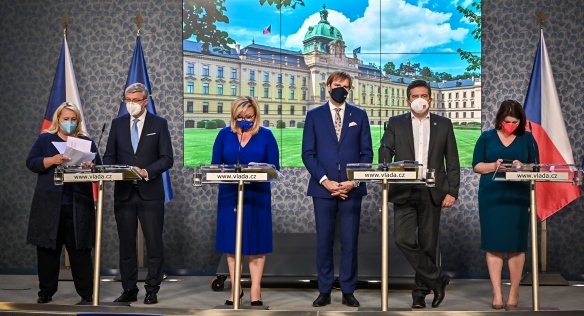 Tisková konference po jednání vlády, 27. září 2021.