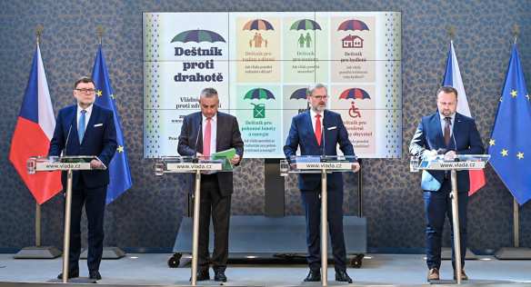 Tisková konference po jednání vlády, 25. května 2022.