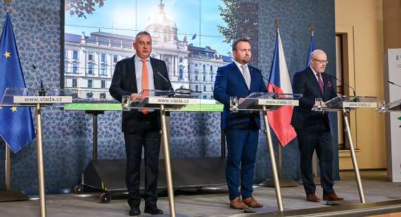 Tisková konference po jednání vlády, 14. prosince 2022.