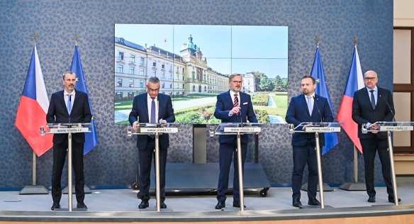 Tisková konference po jednání vlády, 31. srpna 2022.