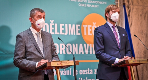 Tisková konference po uvedení nového ministra zdravotnictví do úřadu, 26. května 2021.
