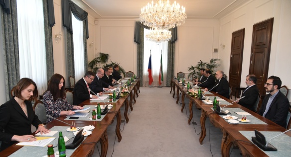 Premiér Sobotka se setkal s viceprezidentem Íránské islámské republiky Alím Akbarem Sálehím.
