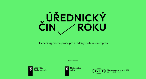 Od 1. do 25. června lze podávat nominace do letošního ročníku ocenění ÚŘEDNICKÝ ČIN ROKU, 2. června 2026.