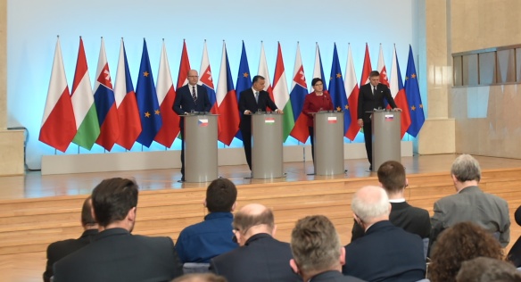 Press conference following the meeting of the prime ministers of the Visegrad group countries, 2 March 2017.