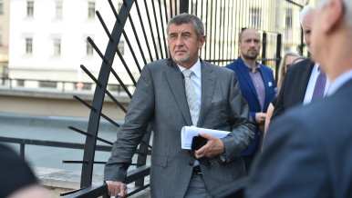Předseda vlády Andrej Babiš při návštěvě Janáčkova kulturního centra.