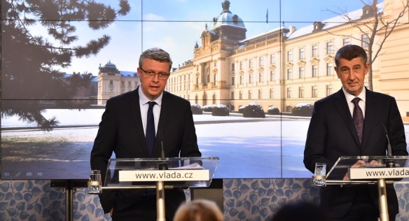 Tisková konference po jednání se zástupci profesních spolků, 20. února 2018.