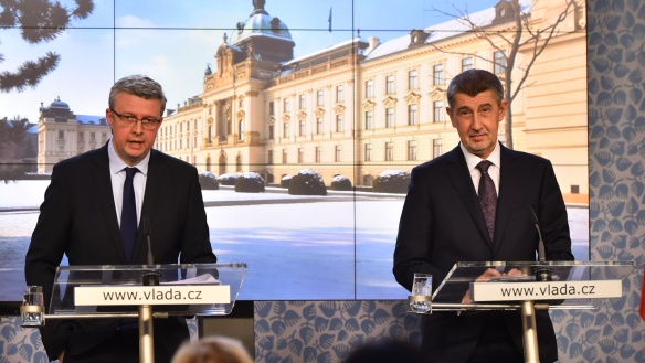 Tisková konference po jednání se zástupci profesních spolků, 20. února 2018.
