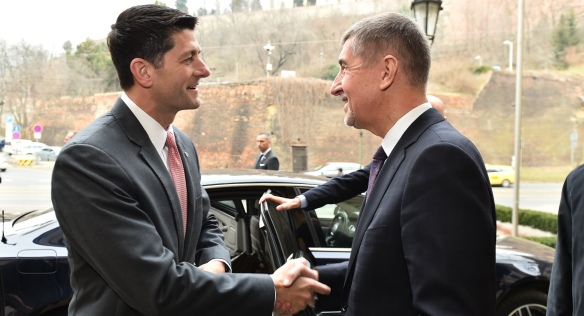 Prime Minister Andrej Babiš met with the Speaker of the United States House of Representatives, Paul Ryan, 26 March 2018.