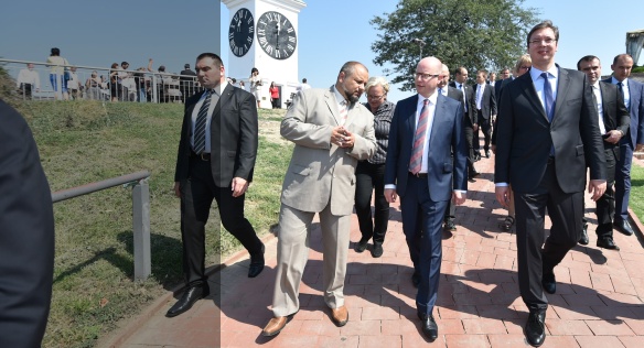 Předseda vlády si prohlédl Petrovaradinskou pevnost, 2. září 2015.