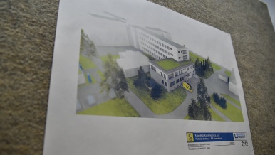 Místo, kde bude nová magnetické rezonance. 