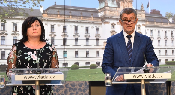 Tisková konference po jednání vlády, 23. dubna 2018.