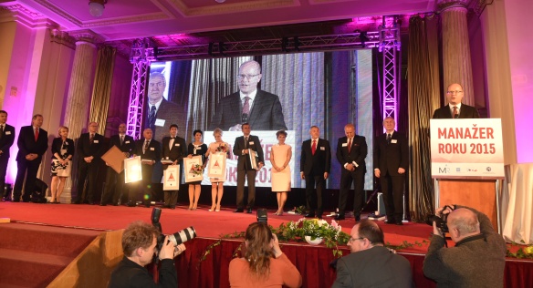 Předseda vlády Bohuslav Sobotka se ve čtvrtek 21. dubna 2016 zúčastnil vyhlášení výsledků soutěže Manažer roku 2015.
