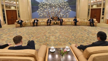 Předseda vlády Bohuslav Sobotka se setkal s primátorem Pekingu, 26. listopadu 2015.