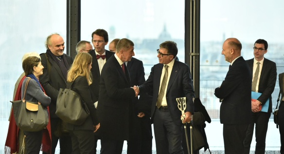In Paris, Andrej Babiš and Serge Lasvignes, President of Centre Pompidou, talked on November 12, 2018.
