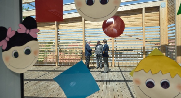 Předseda vlády Bohuslav Sobotka jednal v Jihomoravském kraji o rozšiřování kapacit mateřských škol, 7. května 2016.