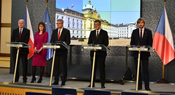 Tisková konference po Bezpečnostní radě státu, která se zabývala dalšími opatřeními v souvislosti se šířením koronaviru, 4. března 2020.