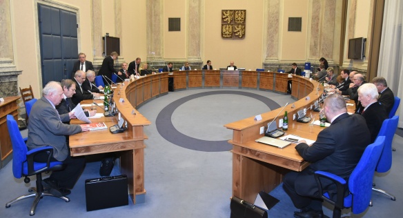 Jednání tripartity ve Strakově akademii dne 2. prosince 2015.