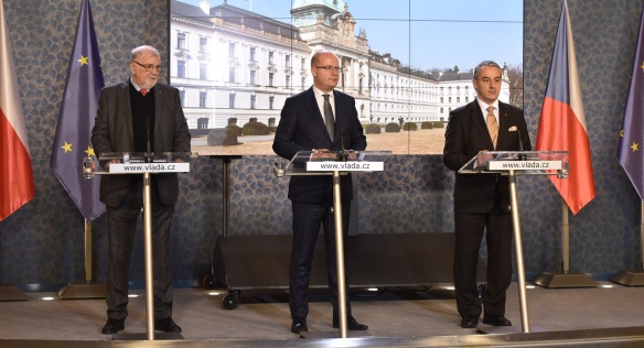 Tisková konference po jednání tripartity, 20. února 2017.