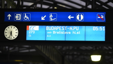 Hlavní nádraží v Praze.