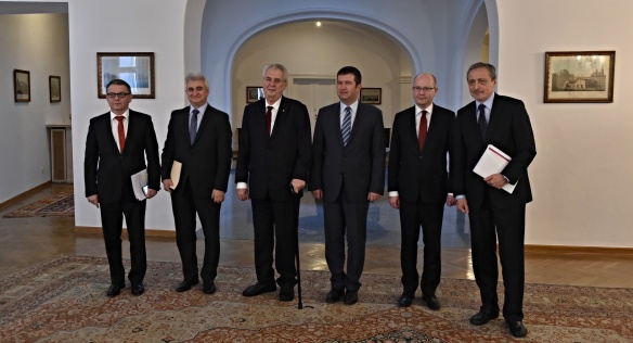 V úterý 4. dubna 2017 se na Pražském hradě konala další pravidelná schůzka ústavních činitelů.