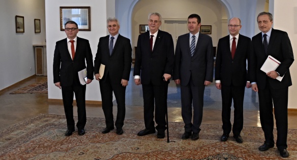 V úterý 4. dubna 2017 se na Pražském hradě konala další pravidelná schůzka ústavních činitelů.