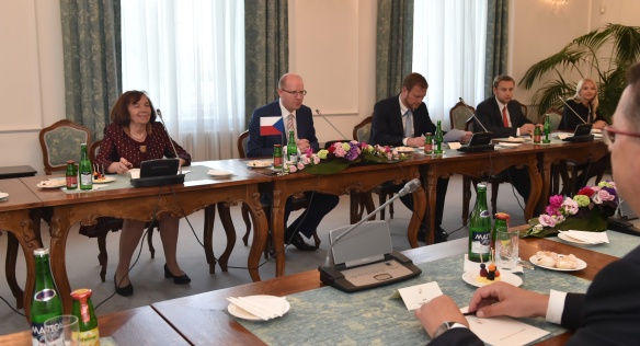 Premiér Sobotka se 6. června 2016 setkal ke společnému jednání s předsedou Národní rady Slovenské republiky Dankem.