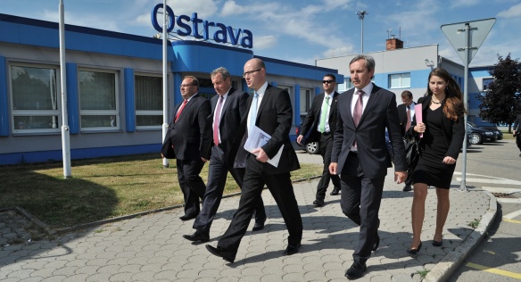 Předseda vlády ČR Bohuslav Sobotka v rámci svých pracovních cest navštívil 23. června 2014 Moravskoslezský kraj. 