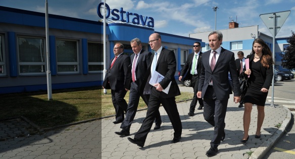 Předseda vlády ČR Bohuslav Sobotka v rámci svých pracovních cest navštívil 23. června 2014 Moravskoslezský kraj. 