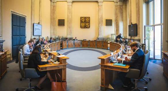 Jednání vlády ve Strakově akademii, 25. října 2023.