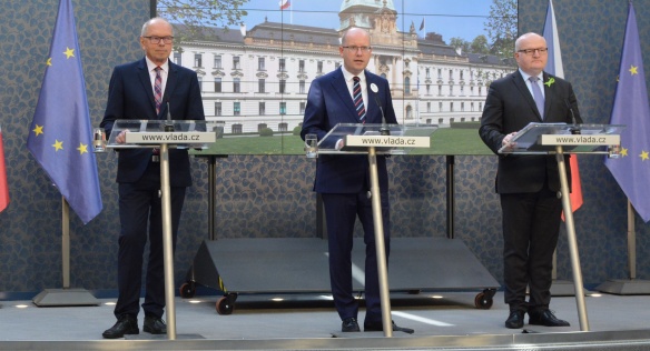 Tisková konference po jednání vlády, 31. května 2017.