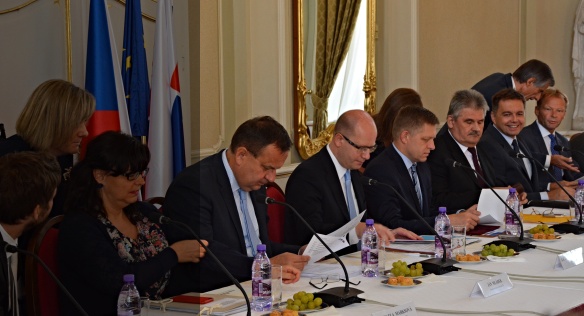 Jednání české a slovenské tripartity v Bratislavě, 7. září 2015.