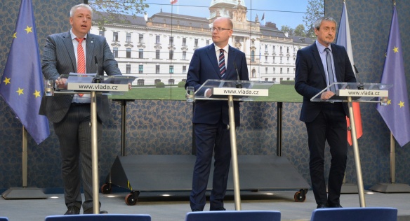 Tisková konference po jednání vlády, 5. června 2017.