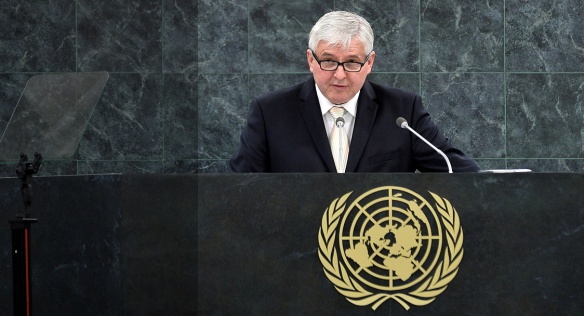 Projev premiéra Jiřího Rusnoka na zahájení 68. zasedání Valného shromáždění OSN, New York, 27. září 2013.