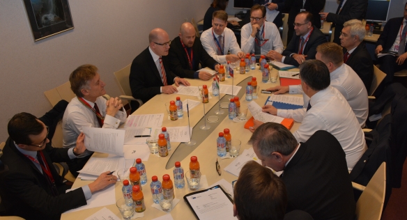 Jednání předsedů vlád zemí V4, 17. prosince 2015. 